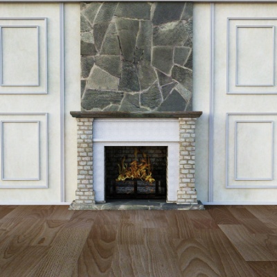 Stone Fireplace Construction